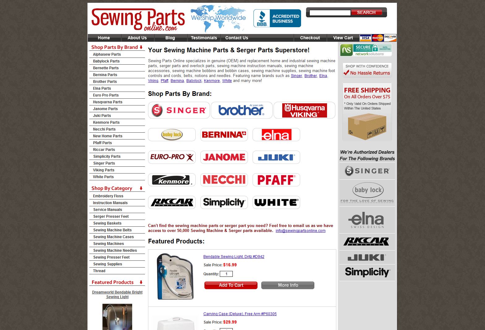 Sewingpartsonli